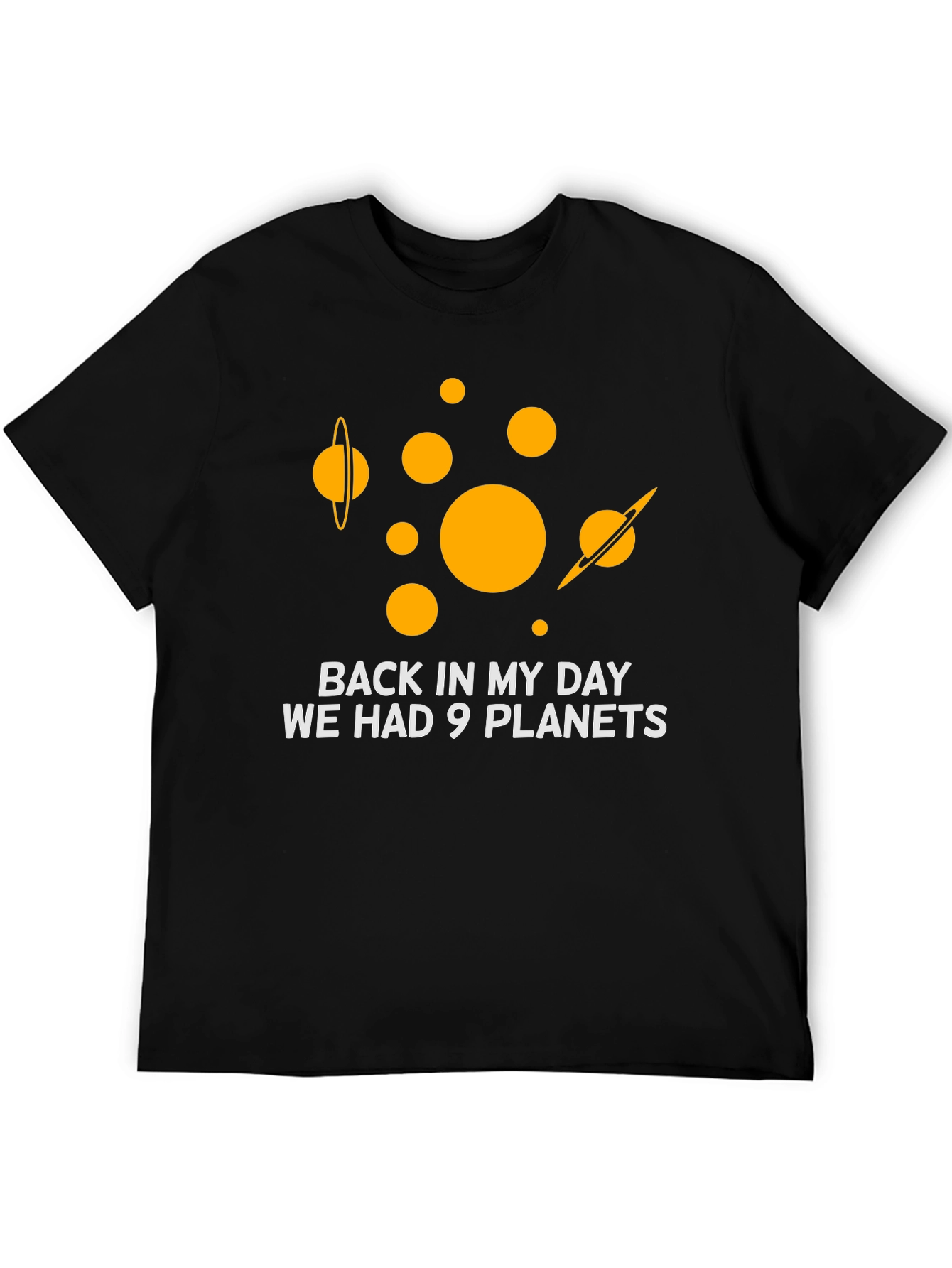 9 Planets T-Shirt: Retro Space Humor