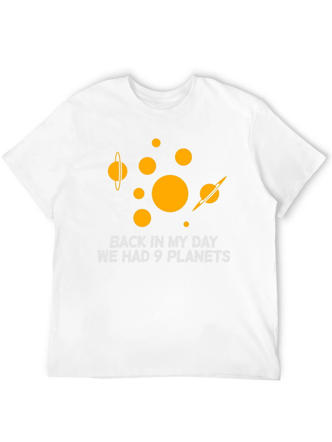 9 Planets T-Shirt: Retro Space Humor
