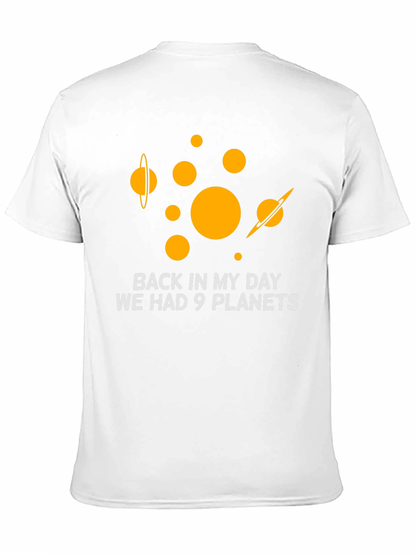 9 Planets T-Shirt: Retro Space Humor