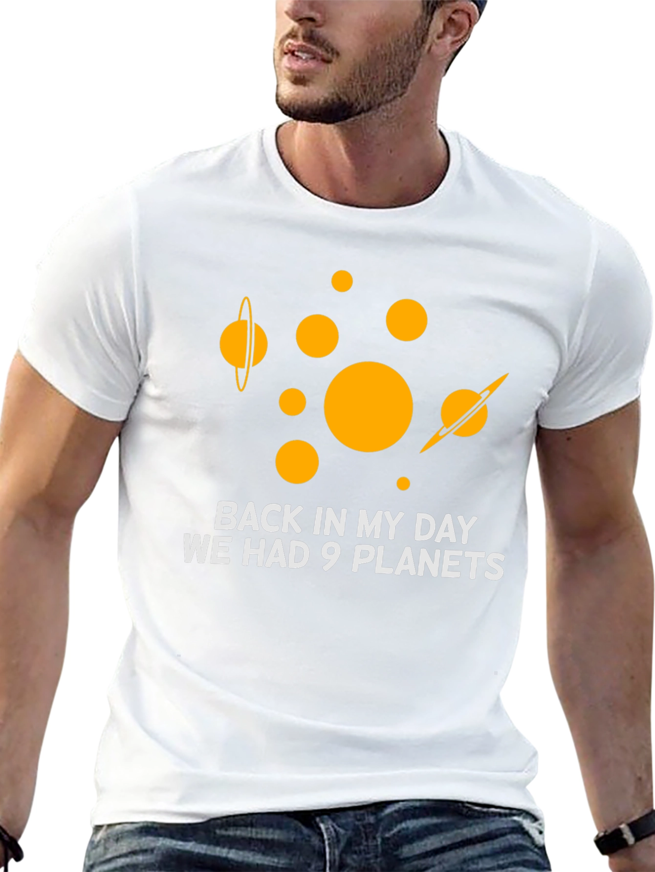 9 Planets T-Shirt: Retro Space Humor