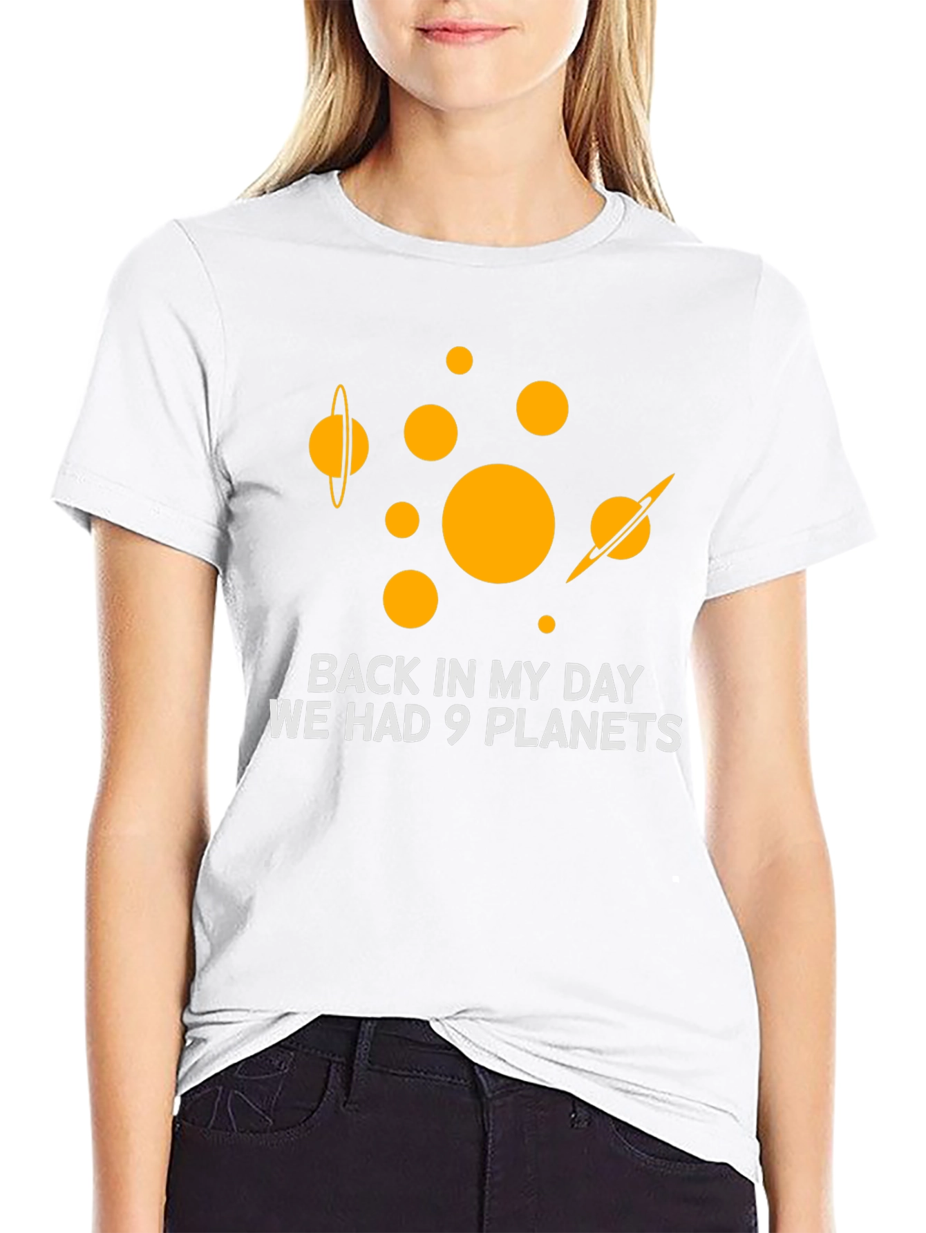 9 Planets T-Shirt: Retro Space Humor