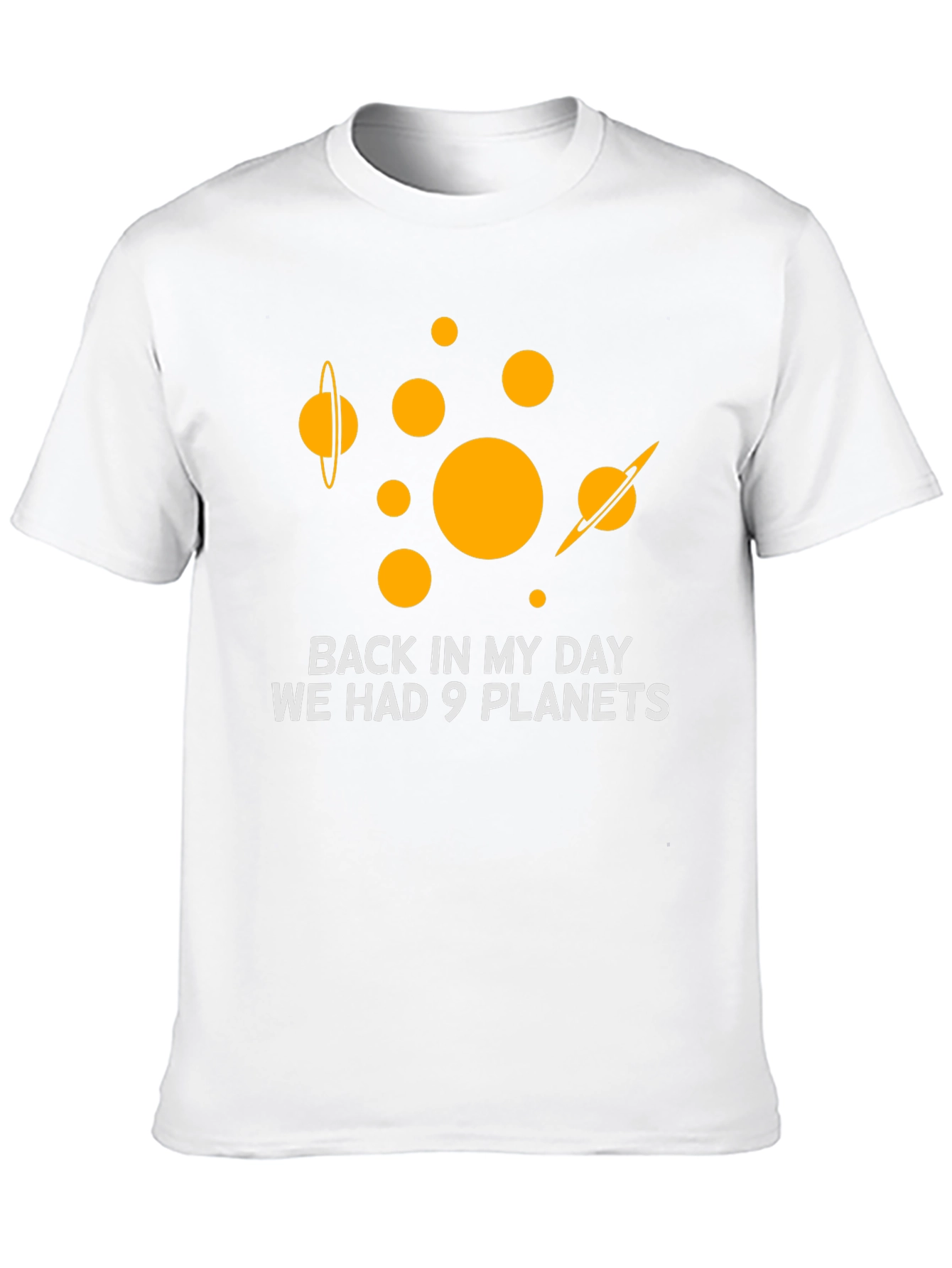 9 Planets T-Shirt: Retro Space Humor