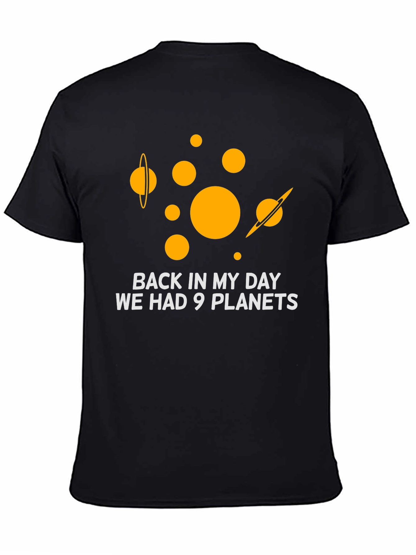 9 Planets T-Shirt: Retro Space Humor
