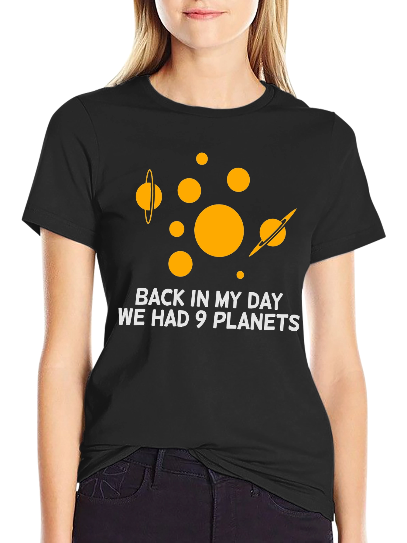9 Planets T-Shirt: Retro Space Humor