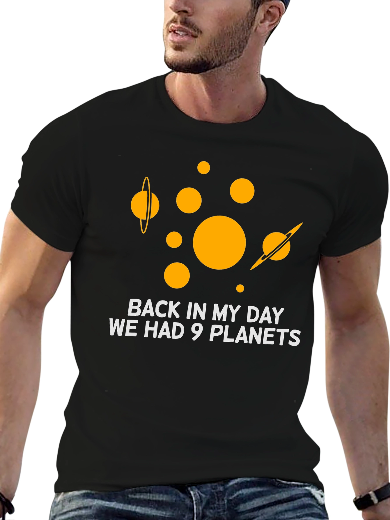 9 Planets T-Shirt: Retro Space Humor