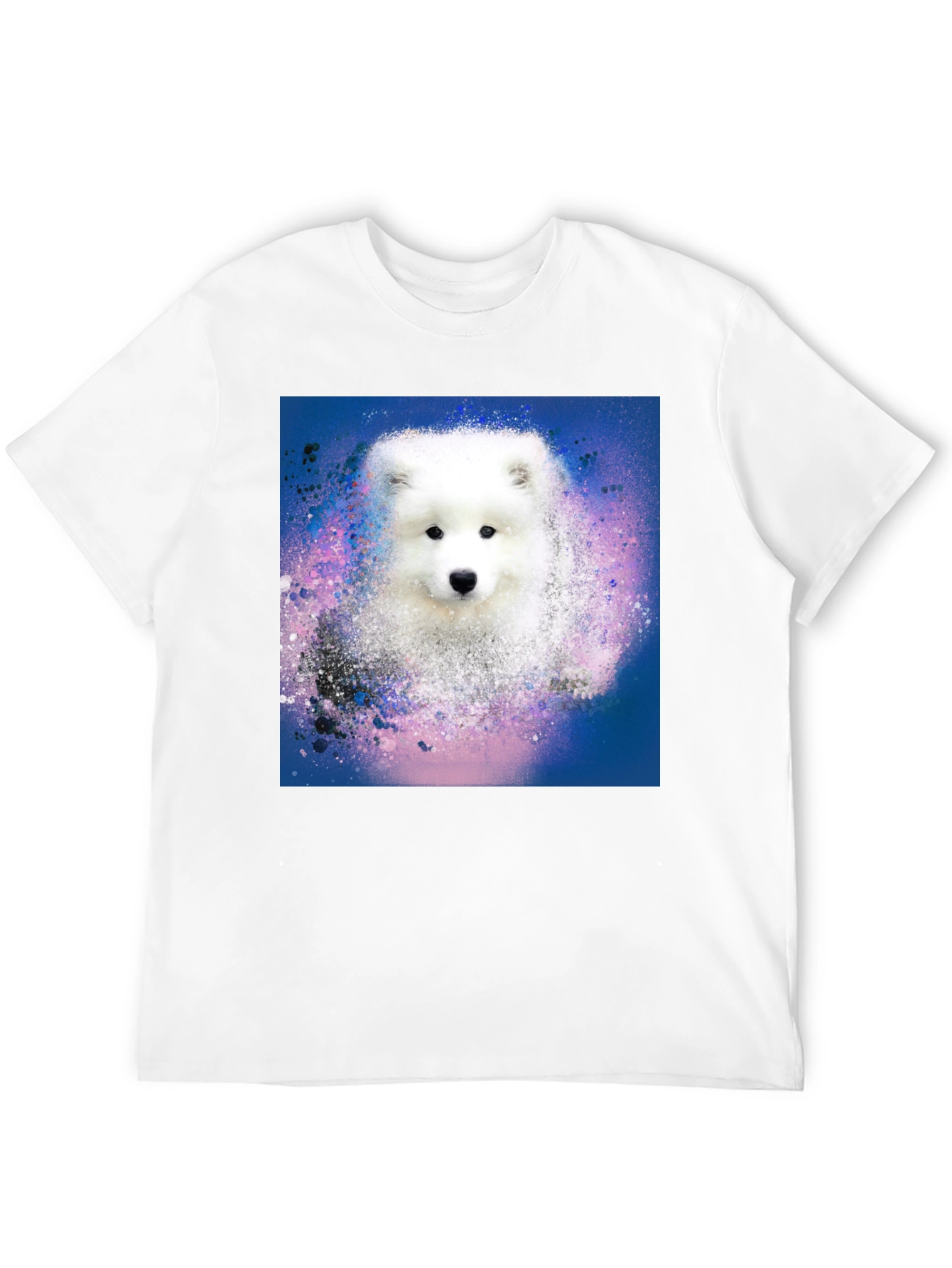 Dog Graphic Print Black T-Shirt