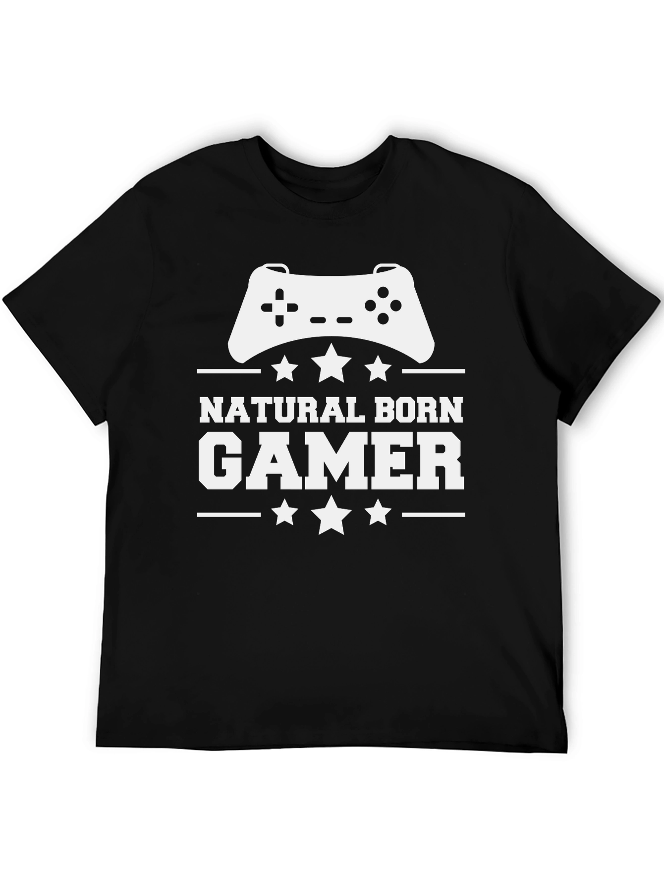 Natural Born Gamer Black T-Shirt