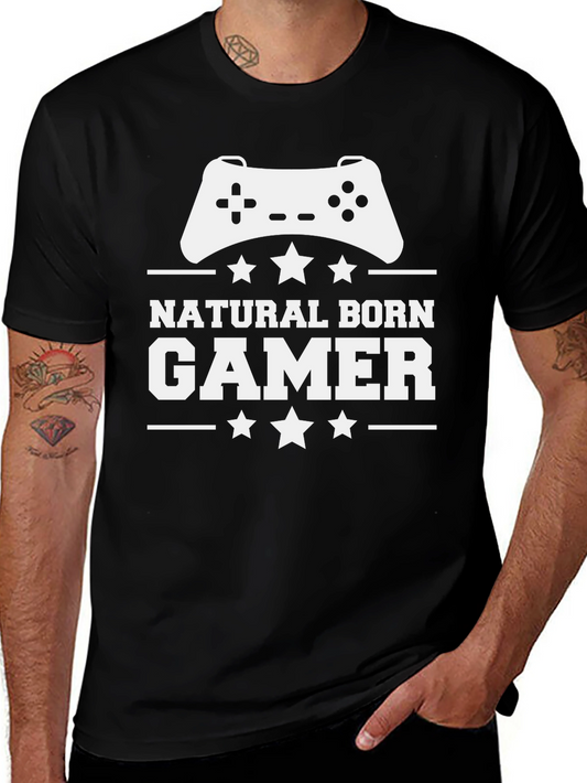 Natural Born Gamer Black T-Shirt
