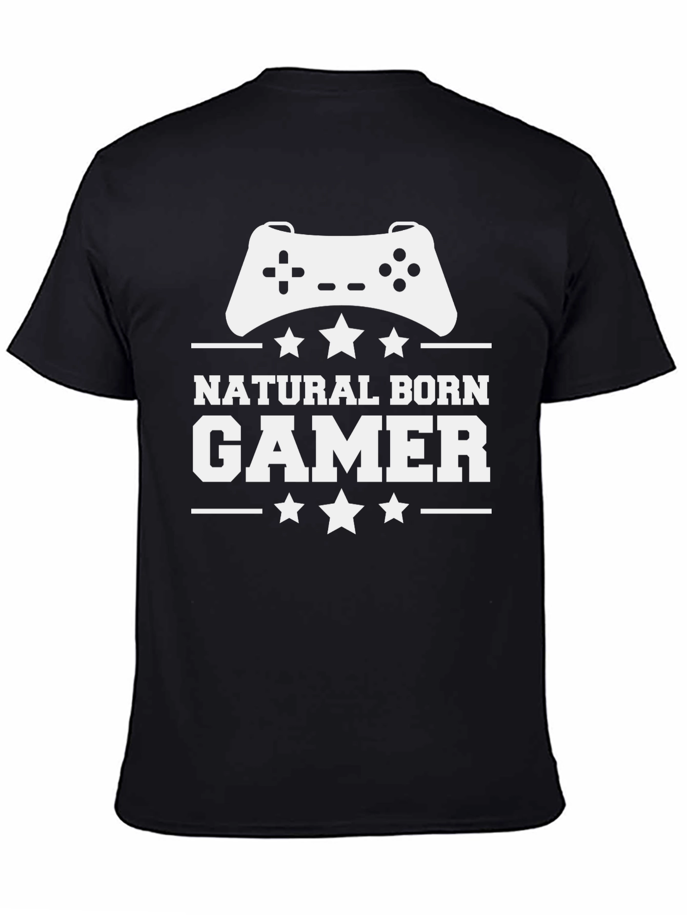 Natural Born Gamer Black T-Shirt