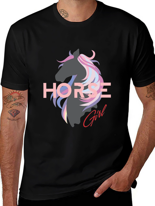 Horse Girl T-Shirt - Stylish Graphic Tee for Equestrian Lovers