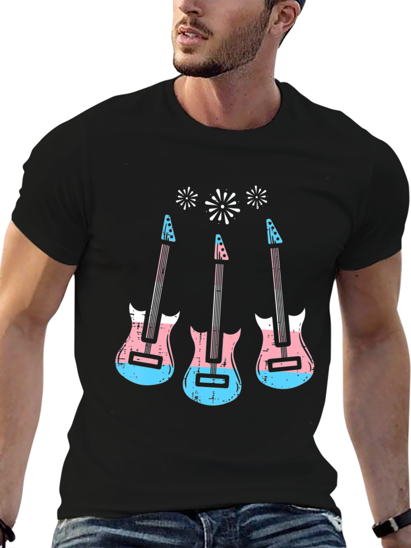 Trans Pride Electric Guitar T-Shirt