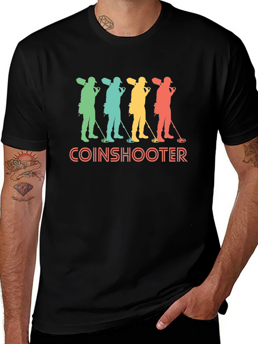 Retro Coinshooter Graphic T-Shirt - Metal Detecting Tee