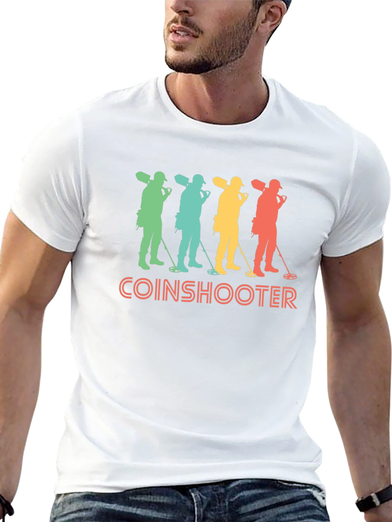 Retro Coinshooter Graphic T-Shirt - Metal Detecting Tee