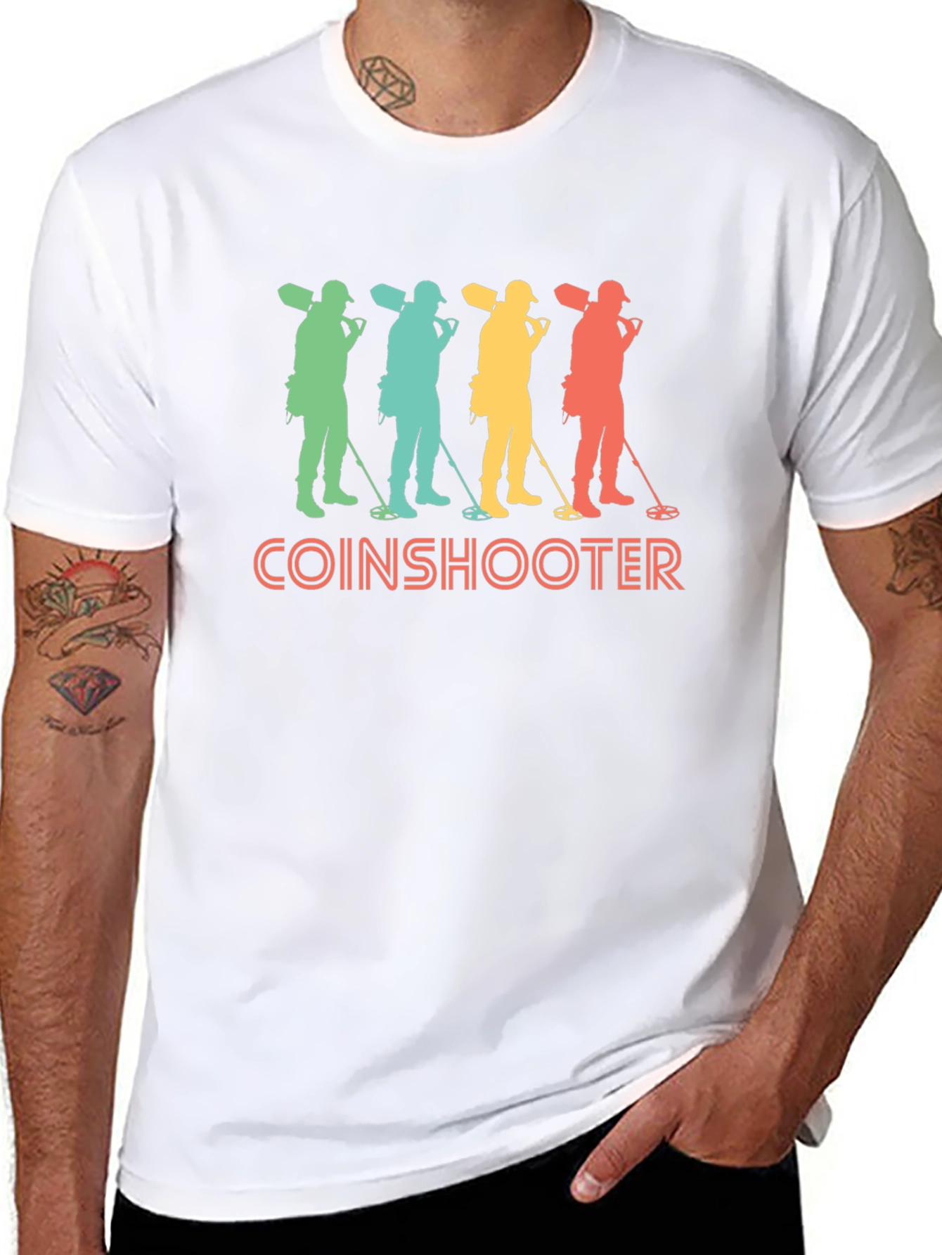 Retro Coinshooter Graphic T-Shirt - Metal Detecting Tee