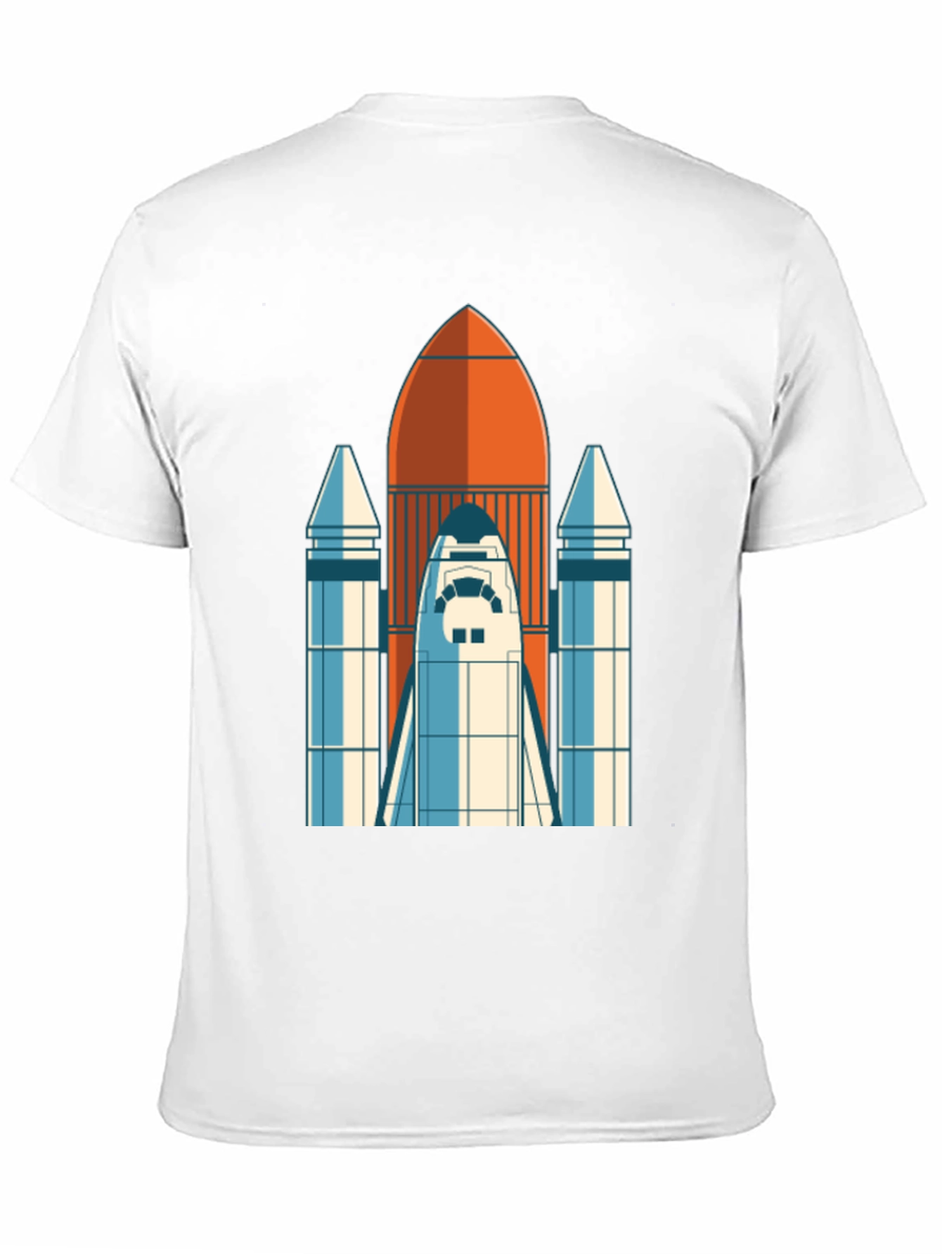 Retro Rocket Graphic Tee - Space Shuttle T-Shirt