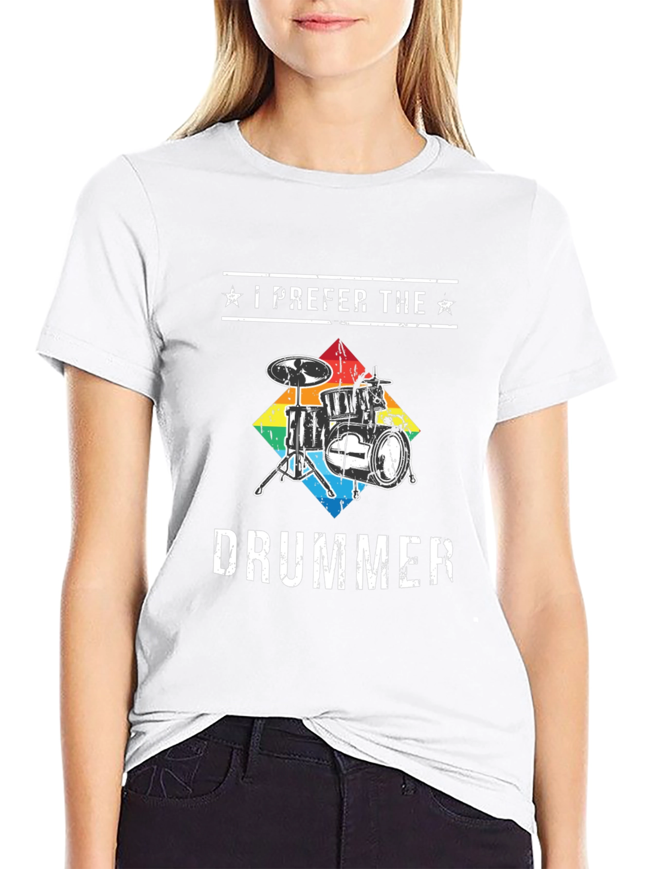 I Prefer The Drummer Graphic T-Shirt