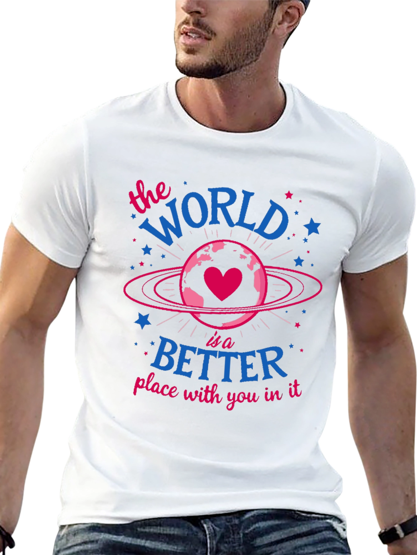 World is Better With You Graphic Tee