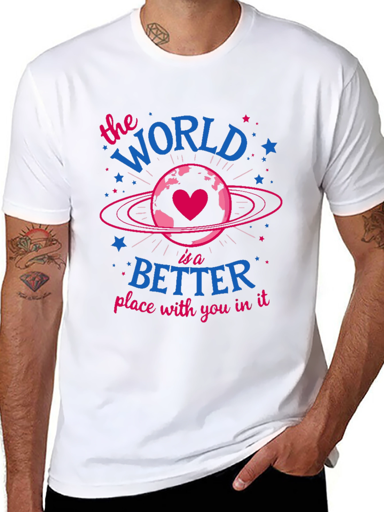 World is Better With You Graphic Tee