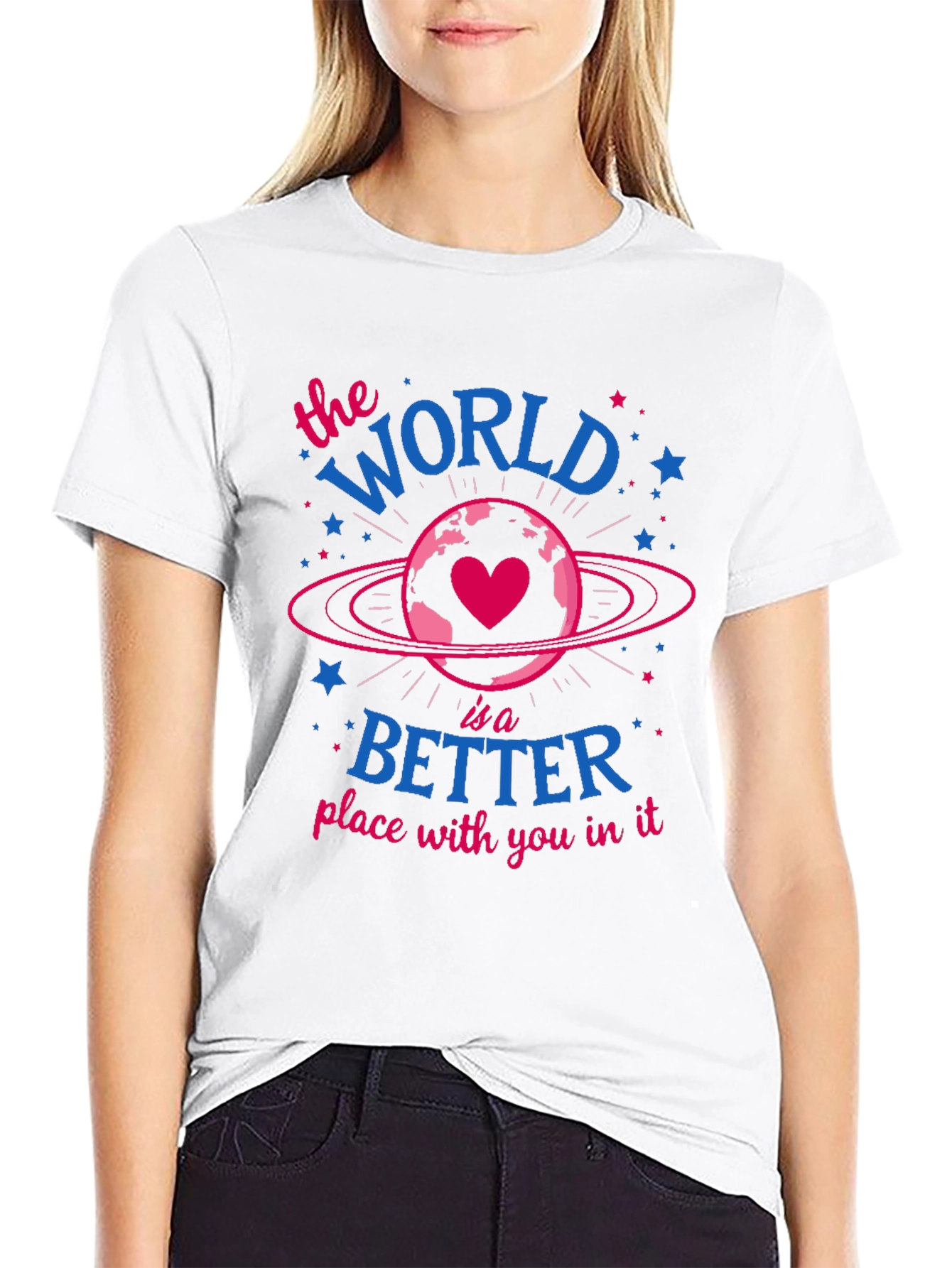World is Better With You Graphic Tee