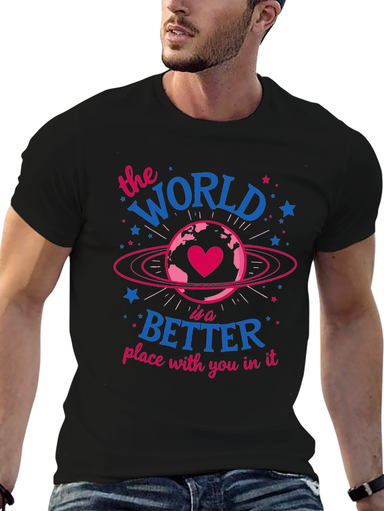 World is Better With You Graphic Tee