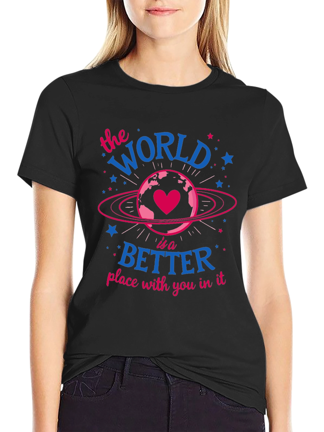 World is Better With You Graphic Tee