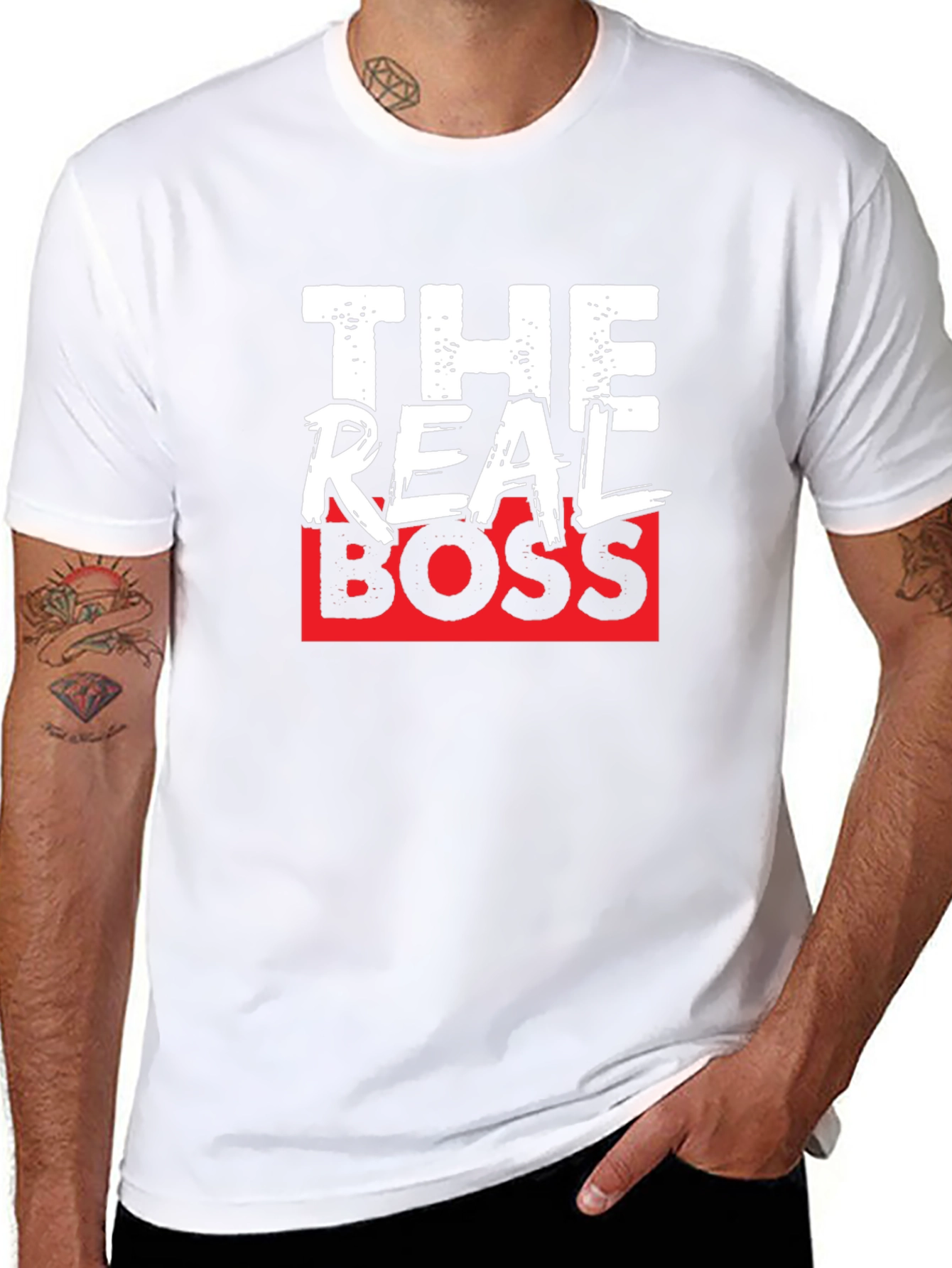 The Real Boss Graphic T-Shirt - Black