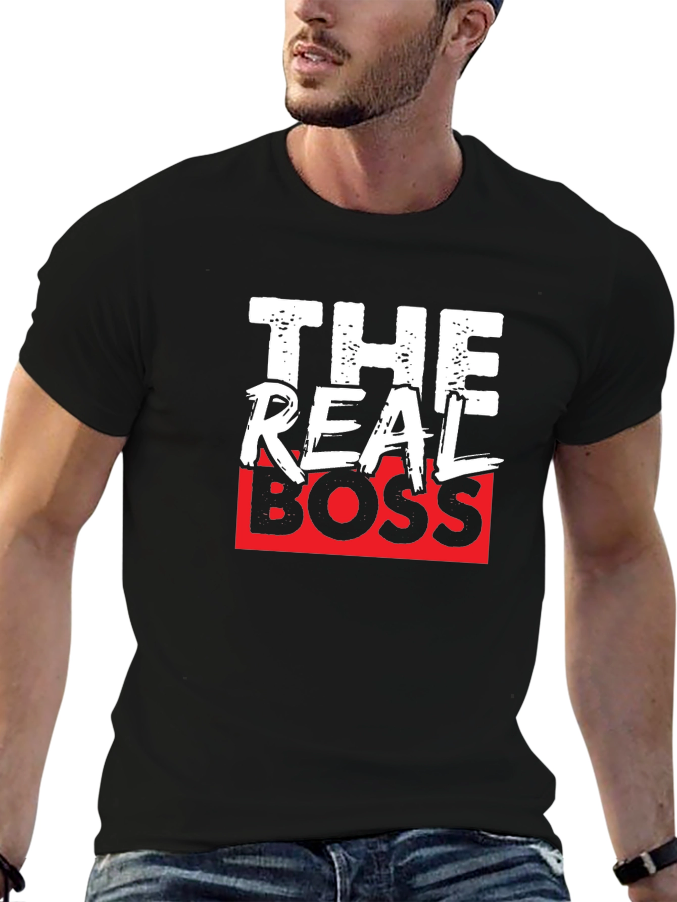 The Real Boss Graphic T-Shirt - Black