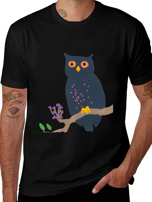 Owl T-Shirt: Whimsical Night Bird Tee
