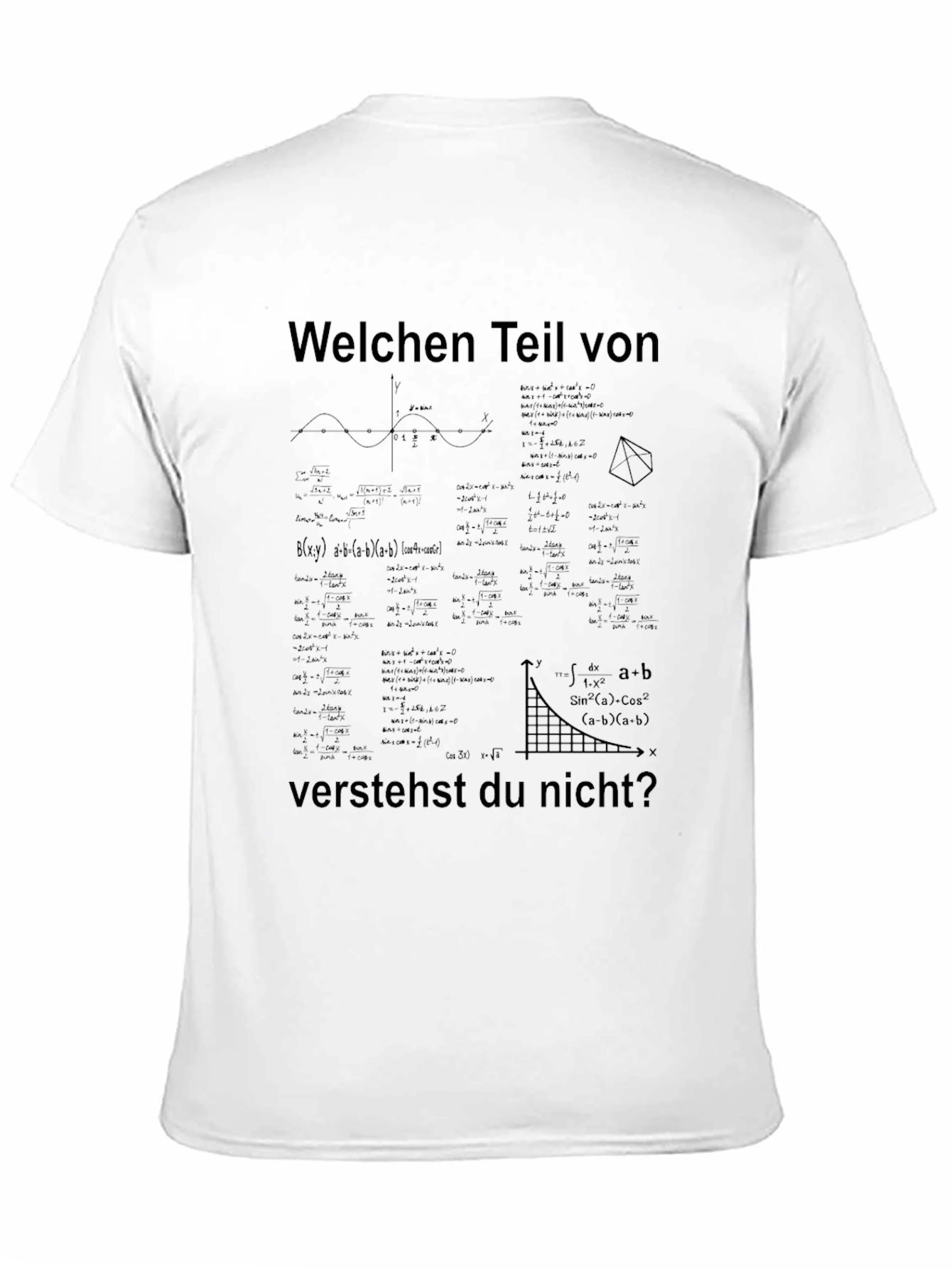 Math Equations T-Shirt: Welchen Teil verstehst du nicht?