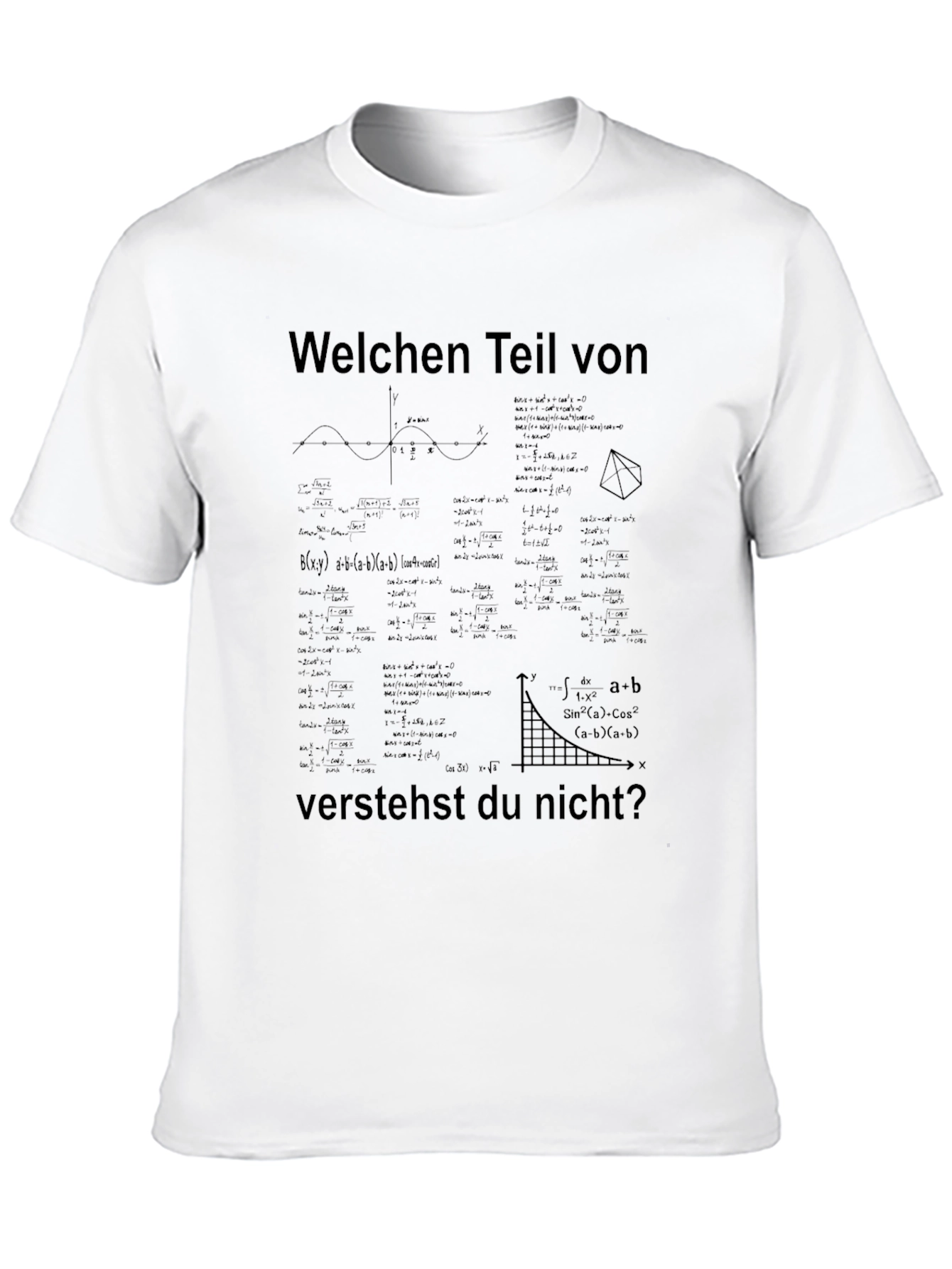 Math Equations T-Shirt: Welchen Teil verstehst du nicht?