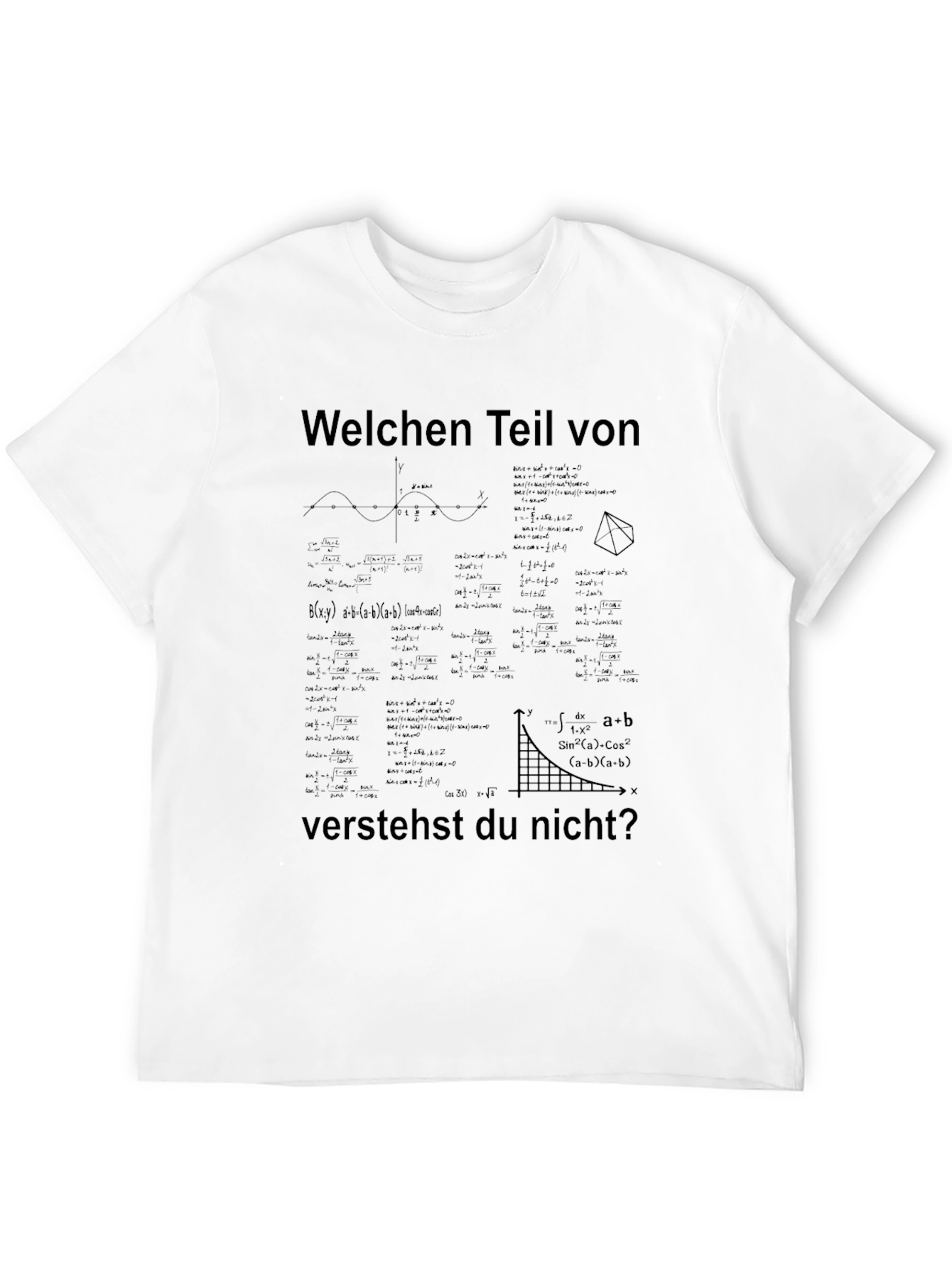 Math Equations T-Shirt: Welchen Teil verstehst du nicht?