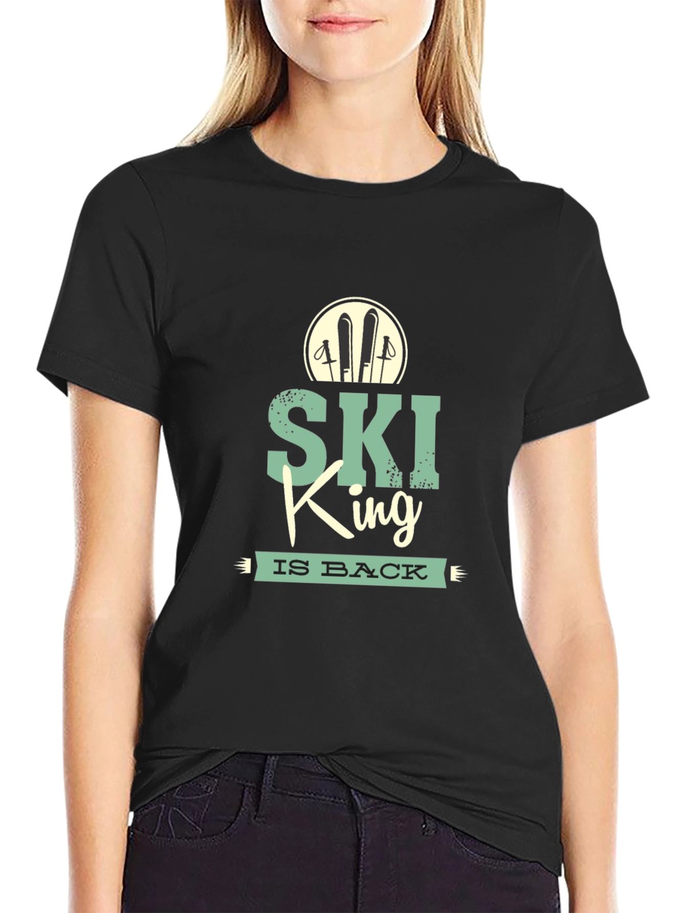 Ski King T-Shirt: Retro Winter Sports Tee