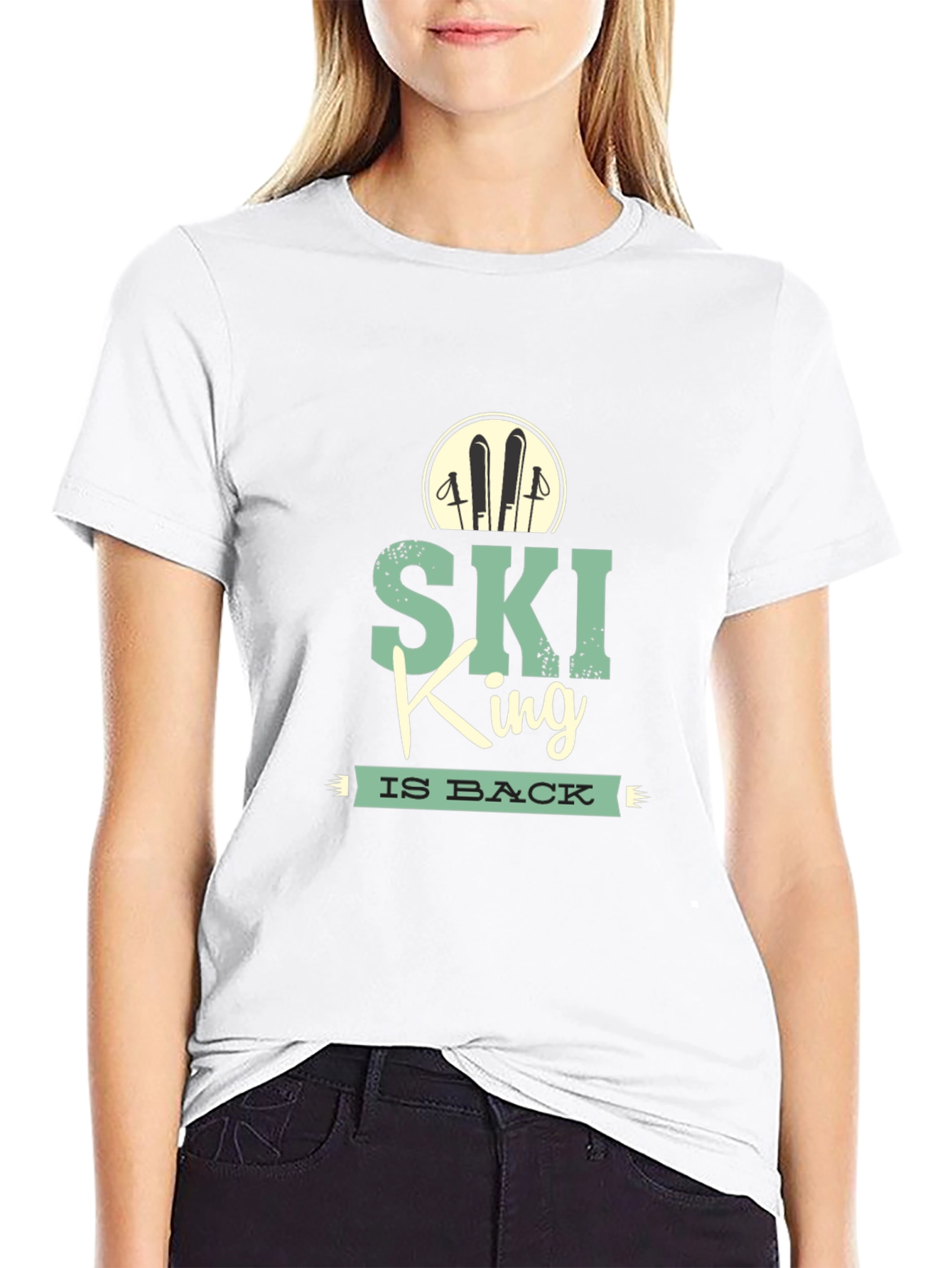 Ski King T-Shirt: Retro Winter Sports Tee
