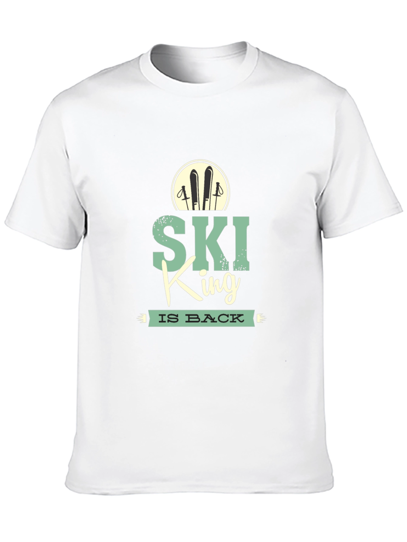 Ski King T-Shirt: Retro Winter Sports Tee