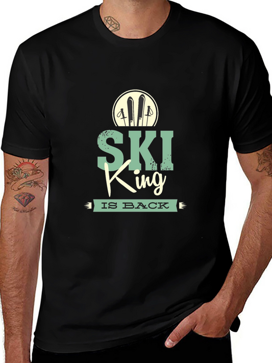 Ski King T-Shirt: Retro Winter Sports Tee