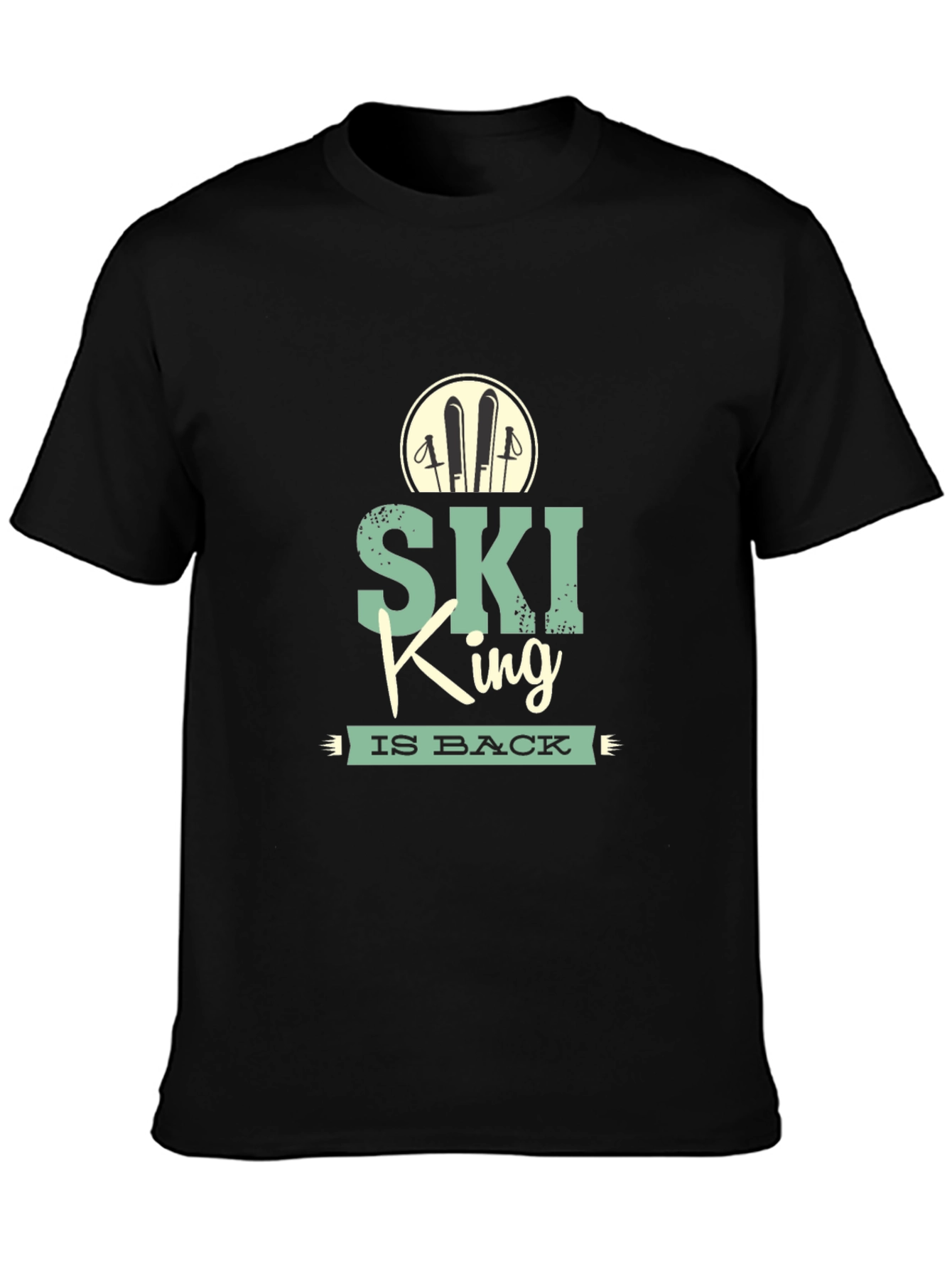 Ski King T-Shirt: Retro Winter Sports Tee