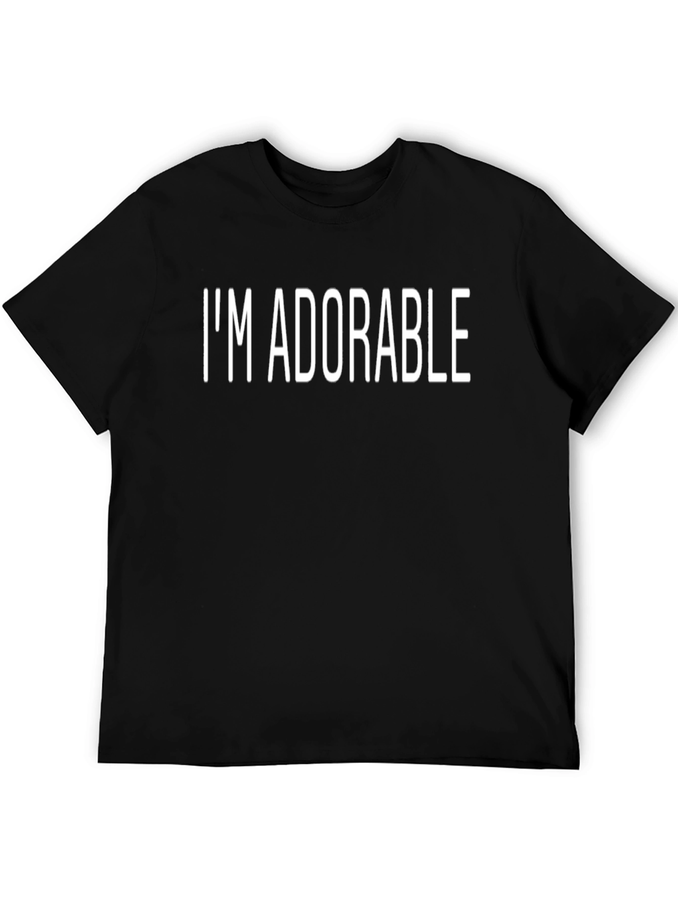 Im Adorable Black Graphic Tee