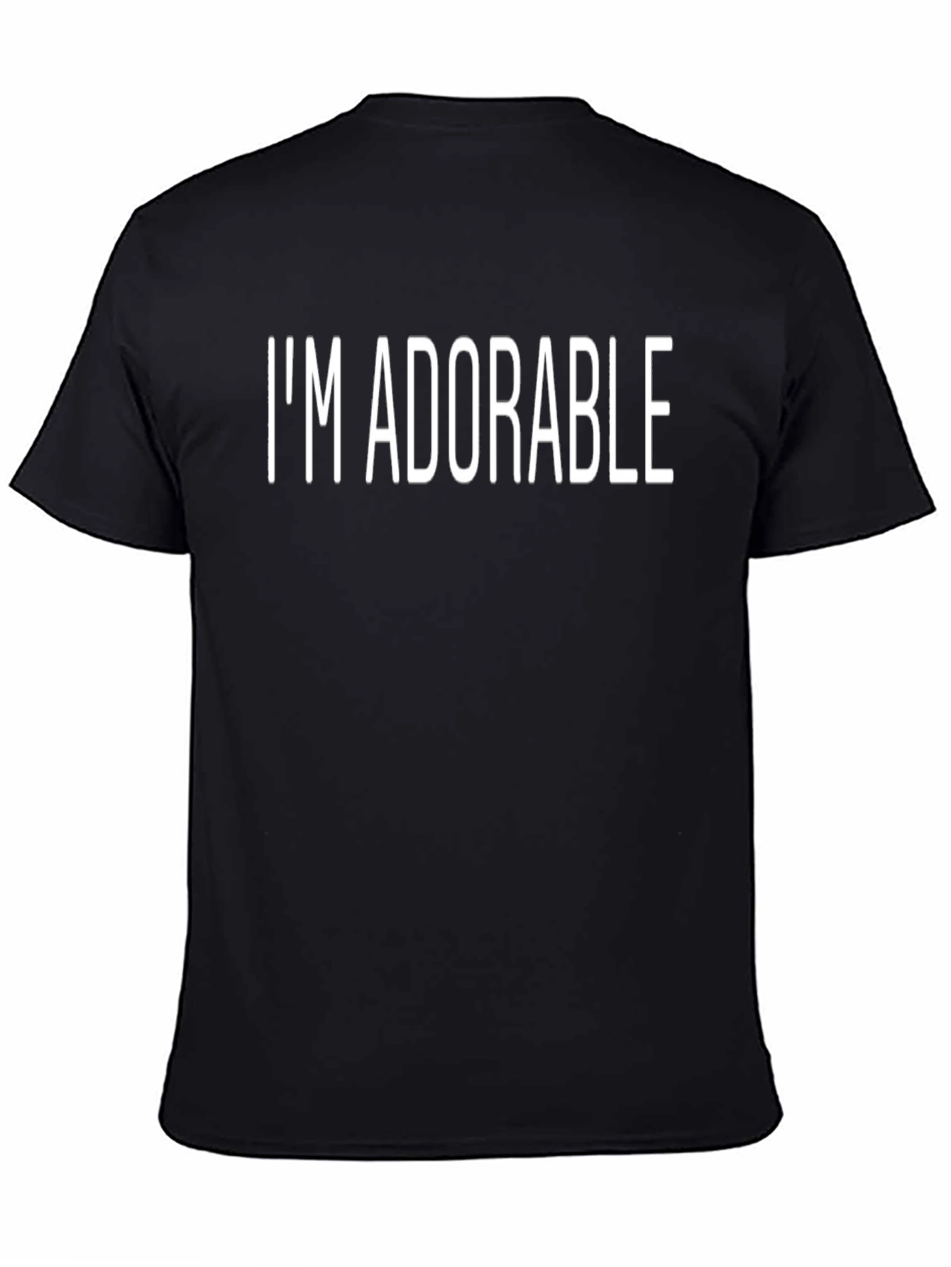 Im Adorable Black Graphic Tee