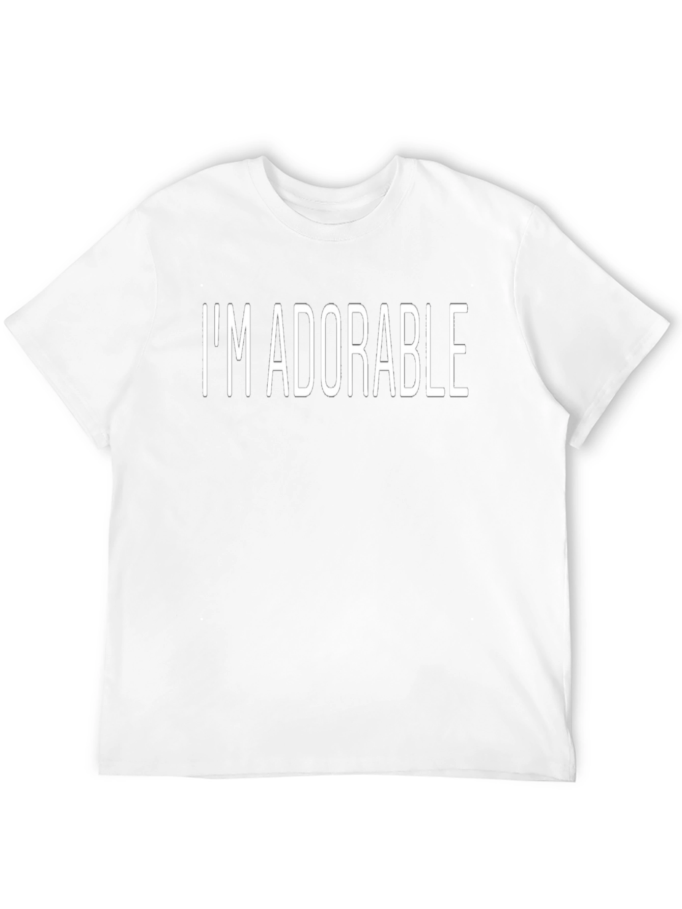 Im Adorable Black Graphic Tee