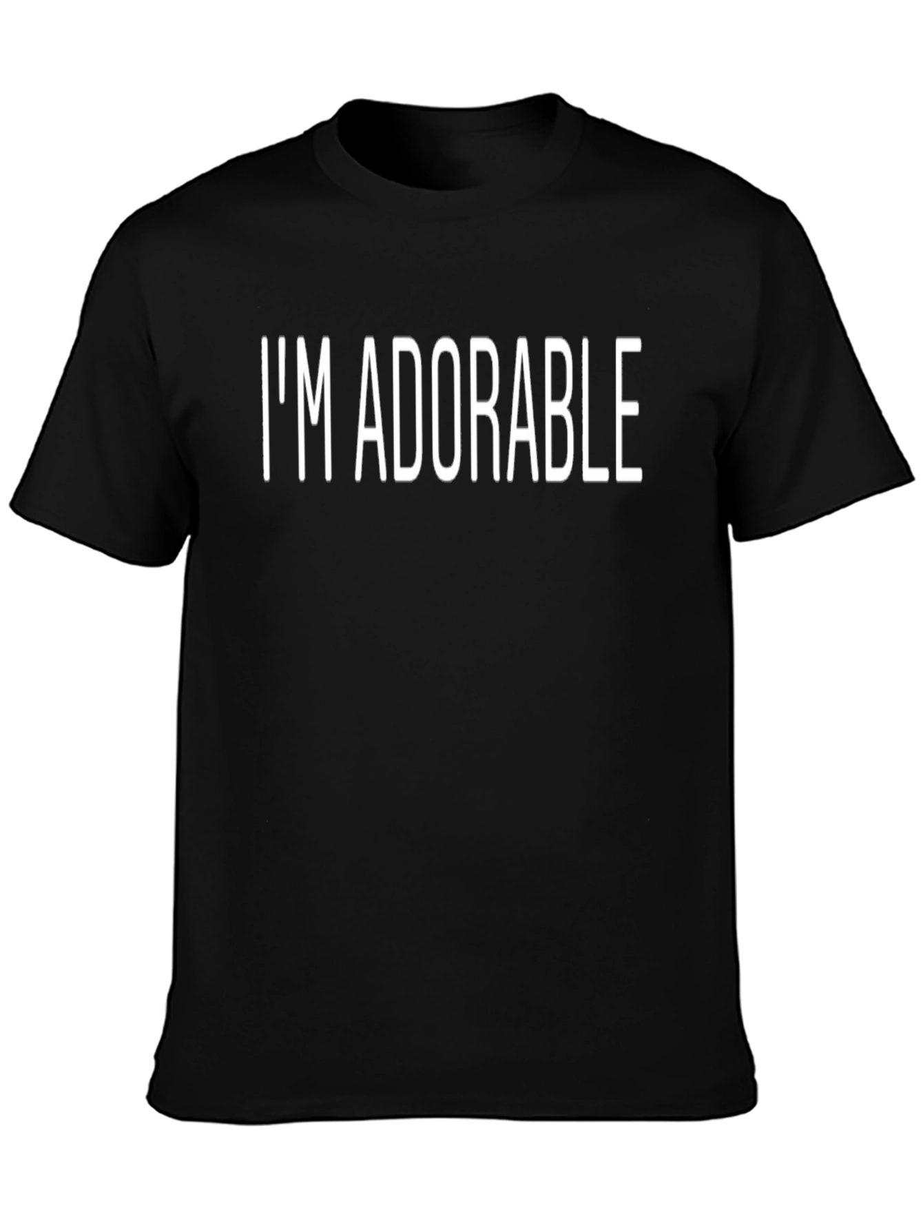 Im Adorable Black Graphic Tee