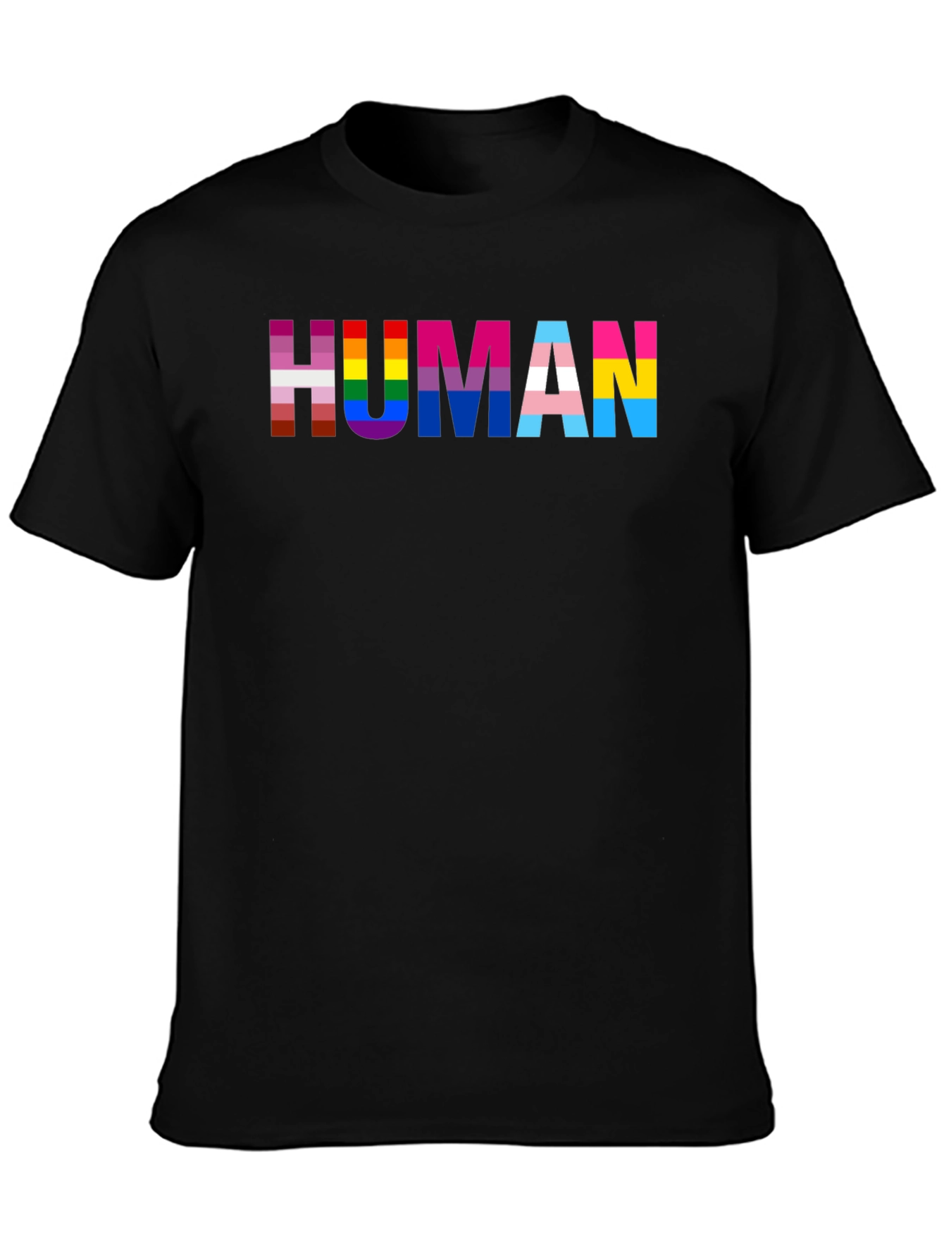 LGBTQ+ Pride HUMAN Graphic T-Shirt