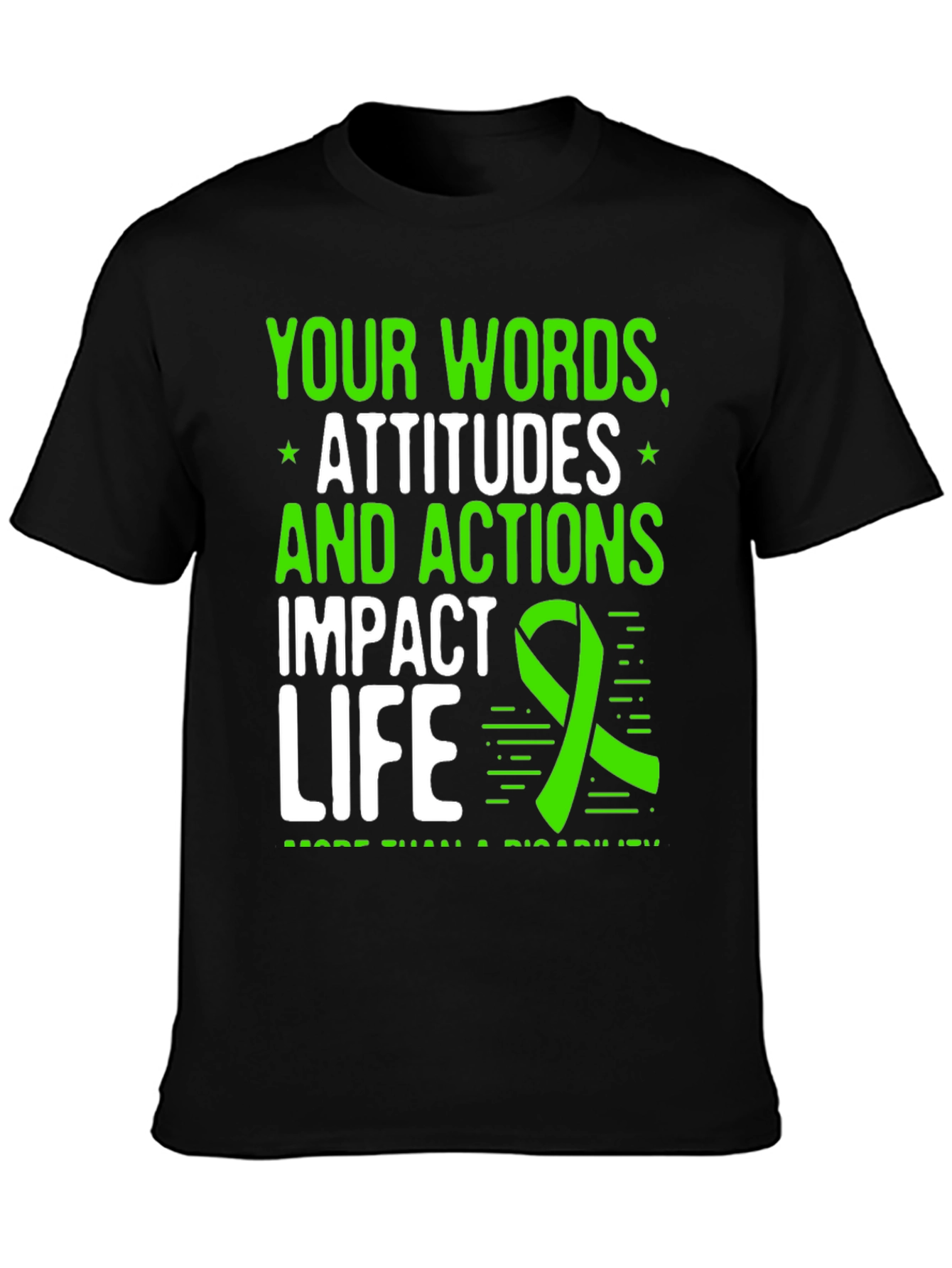 Words Attitudes Actions Impact Life Awareness T-Shirt