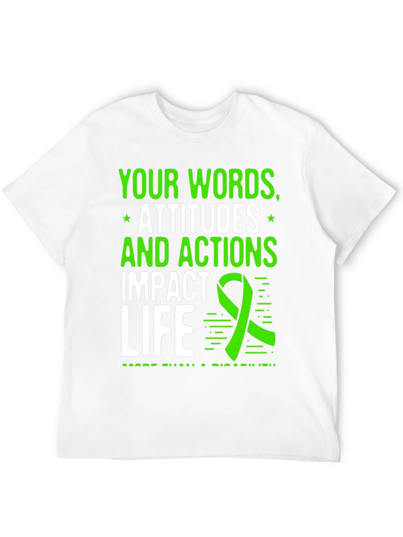 Words Attitudes Actions Impact Life Awareness T-Shirt