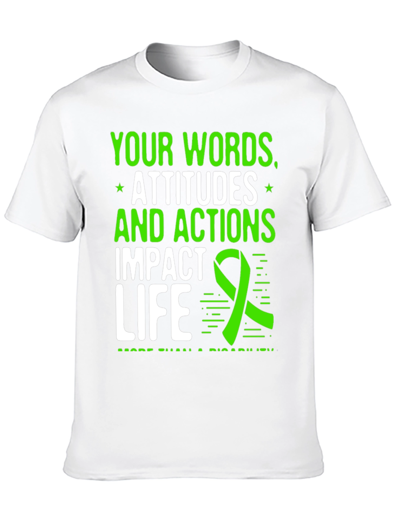 Words Attitudes Actions Impact Life Awareness T-Shirt