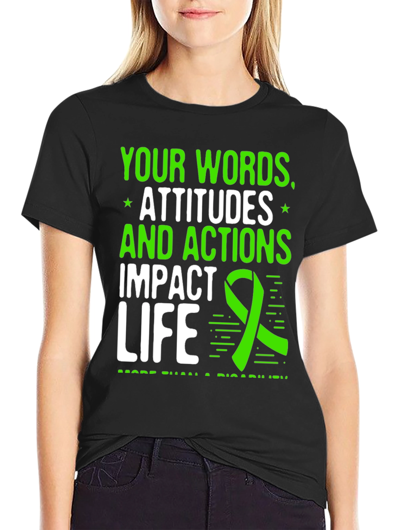 Words Attitudes Actions Impact Life Awareness T-Shirt