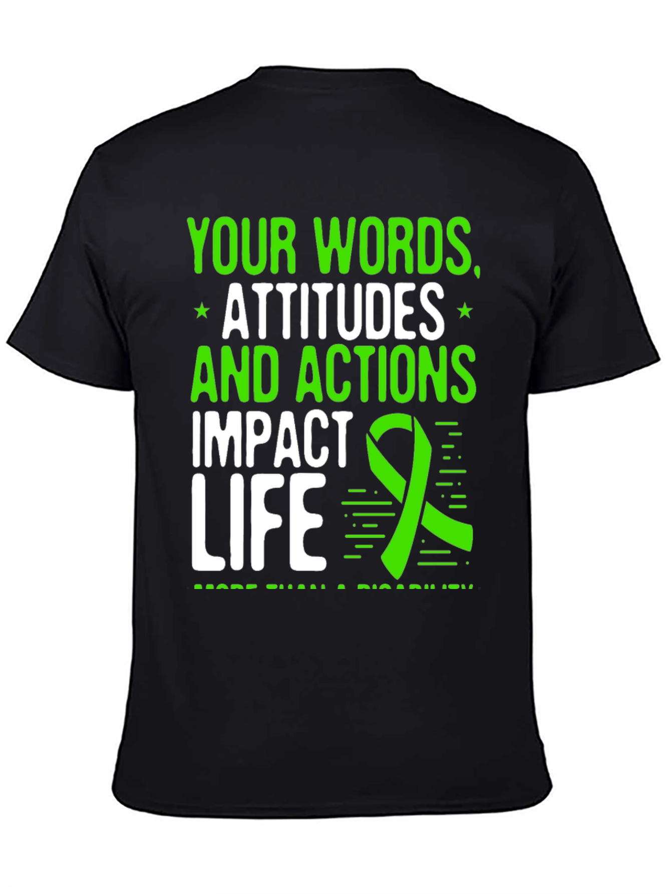 Words Attitudes Actions Impact Life Awareness T-Shirt
