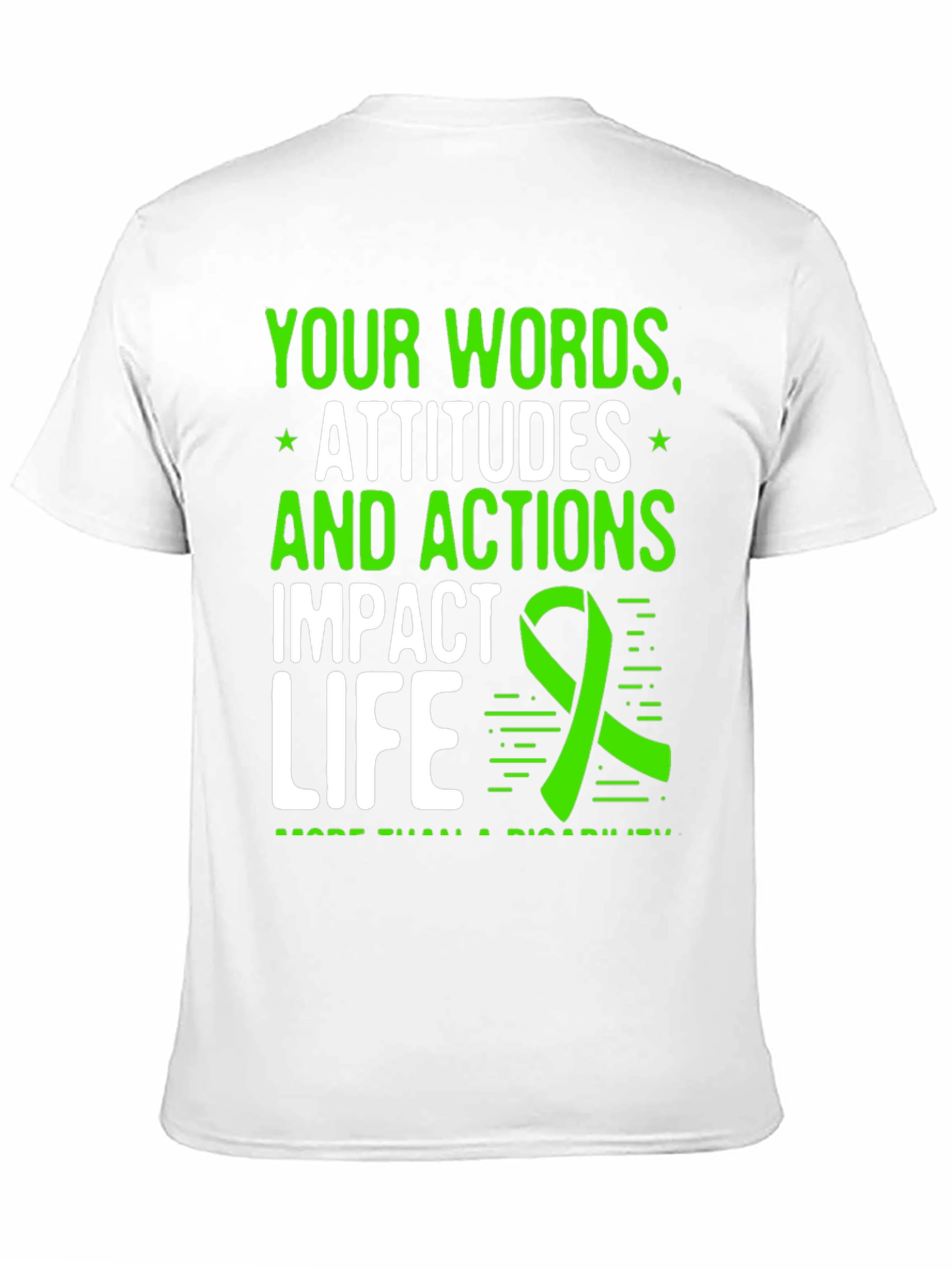 Words Attitudes Actions Impact Life Awareness T-Shirt