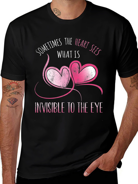 Heart Sees Tee - Invisible to the Eye Black T-Shirt