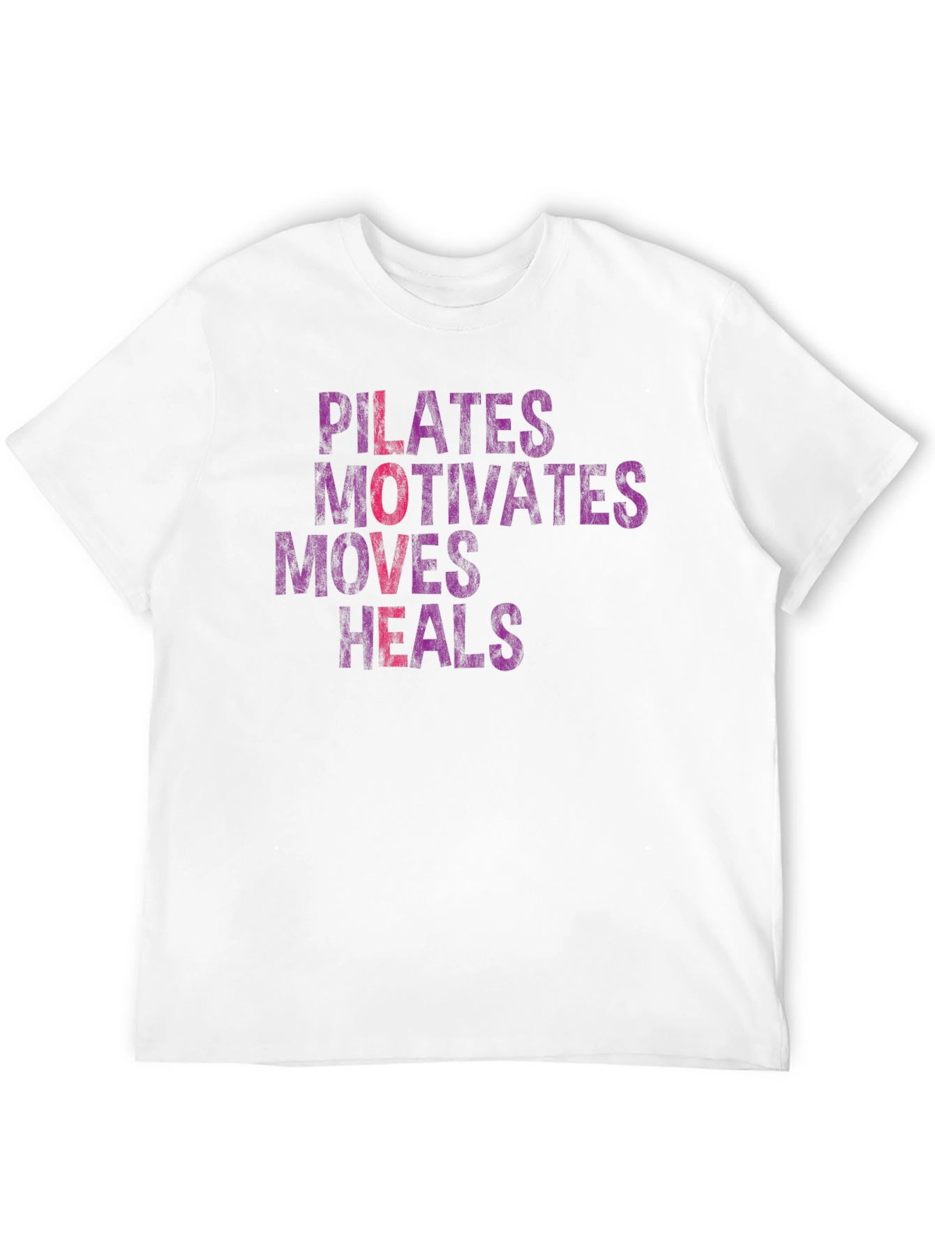 Pilates Motivates Moves Heals Graphic Tee