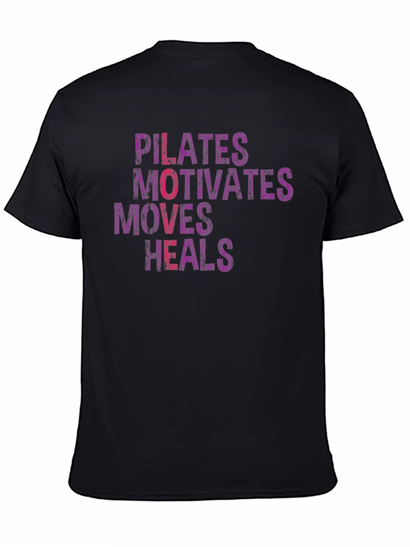 Pilates Motivates Moves Heals Graphic Tee